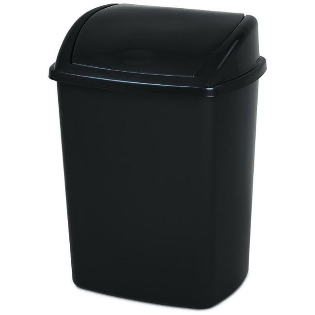 Vepa Bins - Abfallbehälter mit Schwingdeckel 26 l, schwarz