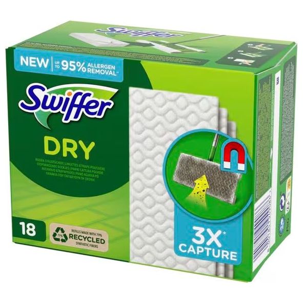 Swiffer - Navusing sèche, pak de 18 pièces