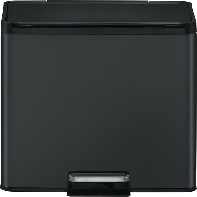 Eko - Poubelle à pédale Essential Recycler 20 + 9 l, noir