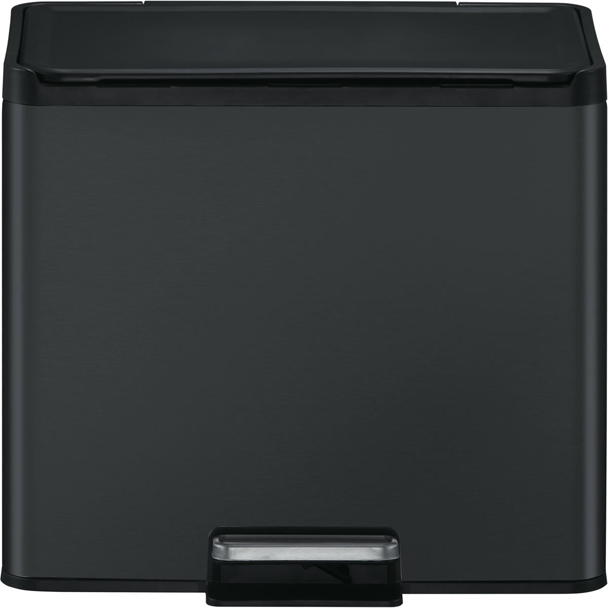 Eko - Poubelle à pédale Essential Recycler 20 + 9 l, noir