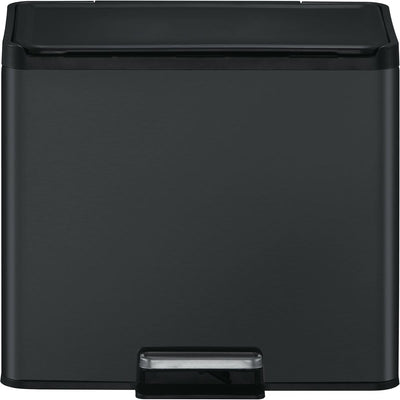 Eko - Poubelle à pédale Essential Recycler 20 + 9 l, noir