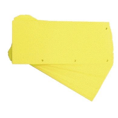 Oxford - Bande de séparation Duo 240x105mm jaune 60 pièces