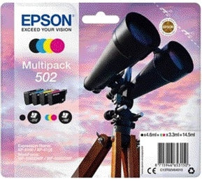 Epson - Tintenpatrone 502 T02V6 Schwarz + 3 Farben