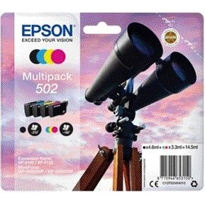 Epson - Cartouche d'encre 502 T02V6 noire + 3 couleurs