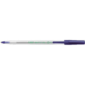 BIC -  Balpen  ecolutions round stic m blauw