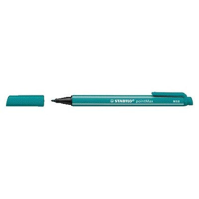 Stabilo -  pointMax, hardtip fineliner 0.8 mm, turquoise, per stuk