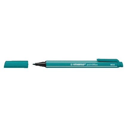 Stabilo -  pointMax, hardtip fineliner 0.8 mm, turquoise, per stuk