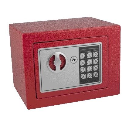 Pavo - Safe mini elektronisch 230x170x170mm rot