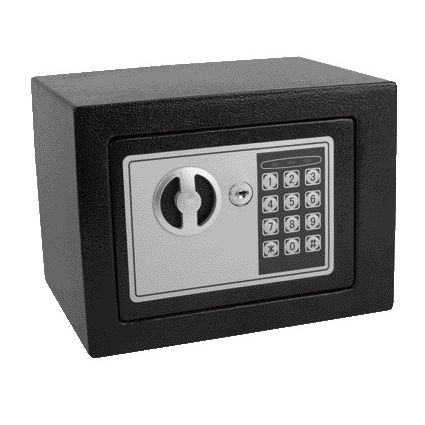 Pavo - Coffre-fort mini électronique 230x170x170mm noir