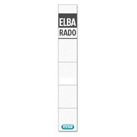 Elba - Carte à insérer au dos Rado étroit 24x159mm blanc 10 pièces
