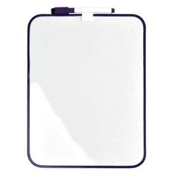 Desq - Tableau blanc 21,5x28cm + marqueur profil violet