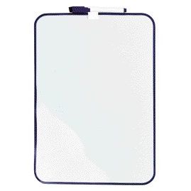 Desq - Tableau blanc 24x34cm + marqueur profil violet