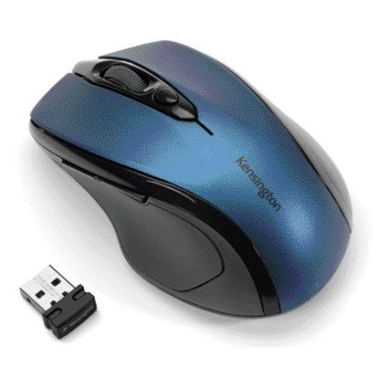Kensington -  Pro Fit Mid-Size Wireless Mouse Sapphire Blue