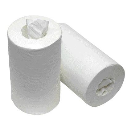 Cleaninq - Rouleau de nettoyage Mini 1 couche 21,5xd14cmx120m 11 rouleaux