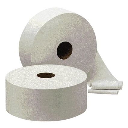 Cleaninq -  Toiletpapier jumbo groot 2-laags 380m wit