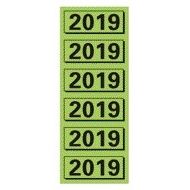 Elba - Étiquette de dos 2019 57x25mm vert 120 pièces