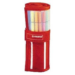 STABILO - Stylo fineliner 68/30 set roller rouge assorti lot de 30 pièces