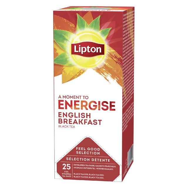 Lipton - Tea Lipton dynamiser le petit déjeuner anglais 25x1.5gr