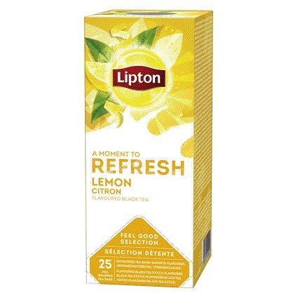Lipton - Tea Refresh citron 25x1.5gr | 6 pièces