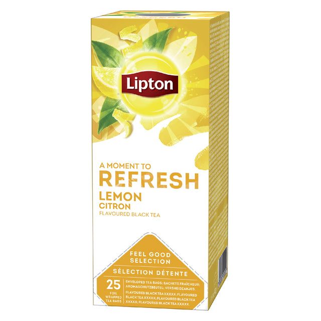 Lipton - Tea Lipton Refresh Lemon 25x1.5gr | 6 pièces