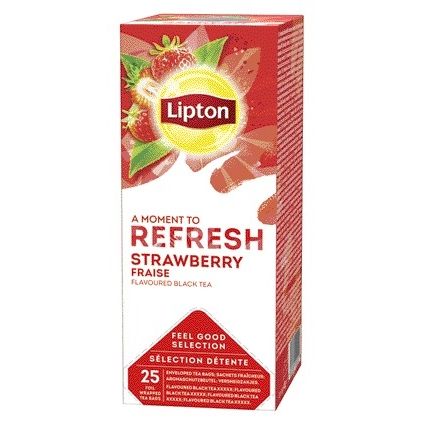Lipton - Tea Refresh fraise 25x1.5gr | 6 pièces