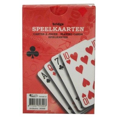 Büro - Spielkarten Premium rot | 12 Stück