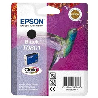 Epson - Cartouche d'encre T0801 noire