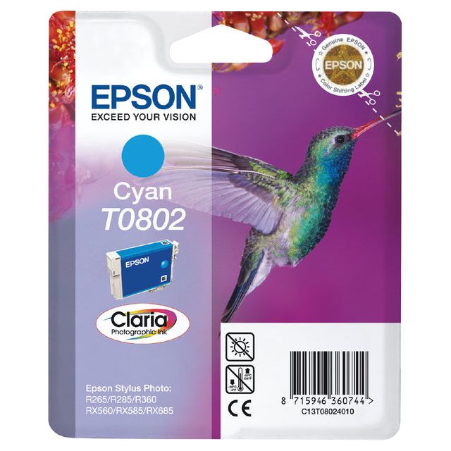 Epson - Inkcartridge Epson T0802 Blue