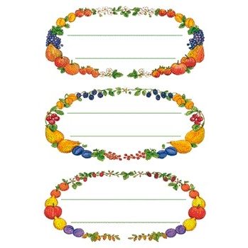 HERMA - Etiquette 3598 couronne de fruits de cuisine