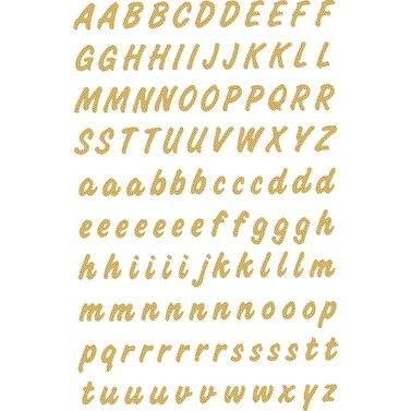 HERMA - Etiquette 4152 lettres 8mm A-Z or sur transparent 238 pièces
