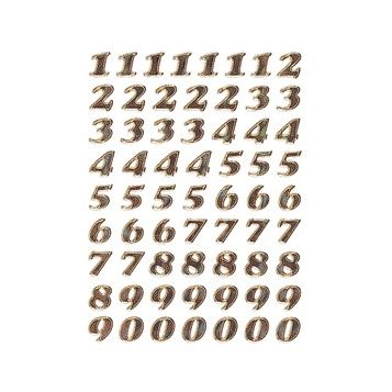 HERMA - Etiquette 4193 8mm chiffres 0-9 feuille d'or 64 pièces