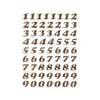 HERMA - Etiquette 4193 8mm chiffres 0-9 feuille d'or 64 pièces