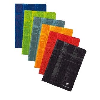 Clairefontaine - Carnet 165x210mm trait 72 pages 80gr assortis