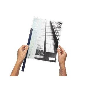 Langlebig – Klemmrücken A4 6 mm, 60 Blatt, dunkelblau