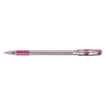 Pentel -  Balpen  bk77 fijn rood