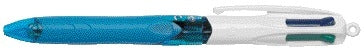 Bic - Stylo bille grip 4 couleurs moyen bleu clair
