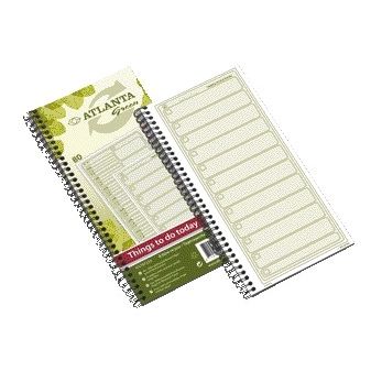 Djois - Choses à faire papier recyclé Aujourd'hui 297x140mm 80 feuilles 70gr vert | 5 pièces