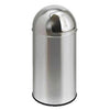 Vepa Bins -  Afvalbak pushcan 40liter met pushdeksel mat rvs