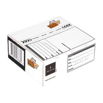 CleverPack - Boîte à colis postale 1 146x131x56mm blanc | 5 pièces