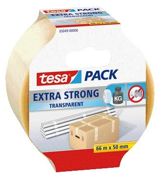 Tesa - Pack d'emballage® Extra Strong 66mx50mm PVC transparent | 6 pièces