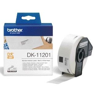 Brother - Étiquette DK-11201 adressant 29x90mm 1 rouleau de 400 pièces blanc | 3 pièces