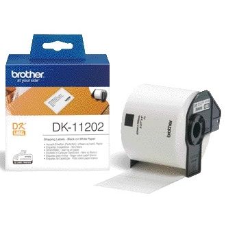 Brother - Etiket DK-11202 étiquette d'expédition 62x100mm 1 rouleau de 300 pièces blanc