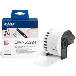Brother -  Etiket DK-N55224 doorlopend niet klevend 54mm 1 rol á 30m wit