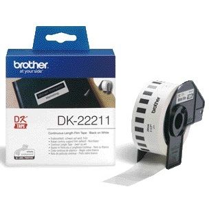 Brother - Etiquette DK-22211 continue 29mm 1 rouleau de 15m blanc | 3 pièces