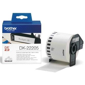 Brother -  Etiket DK-22205 doorlopend 62mm 1 rol á 30m wit | 3 stuks