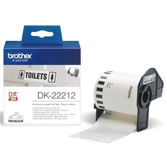 Brother -  Etiket DK-22212 doorlopend 62mm 1 rol á 15m wit | 3 stuks