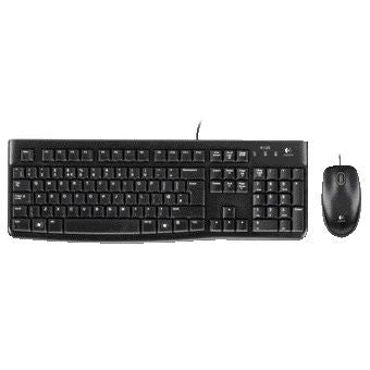 Logitech - Clavier K120 Qwerty + souris USB noir