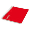 Qbasic - Notes d'écriture A5 ligne spirale 160 pages 70gr rouge | 10 pièces