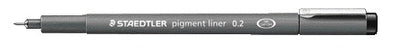 Staedtler -  Fineliner pigment 308 0.2mm zwart | 10 stuks