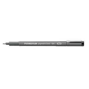 Staedtler -  Fineliner pigment 308 0.4mm zwart | 10 stuks